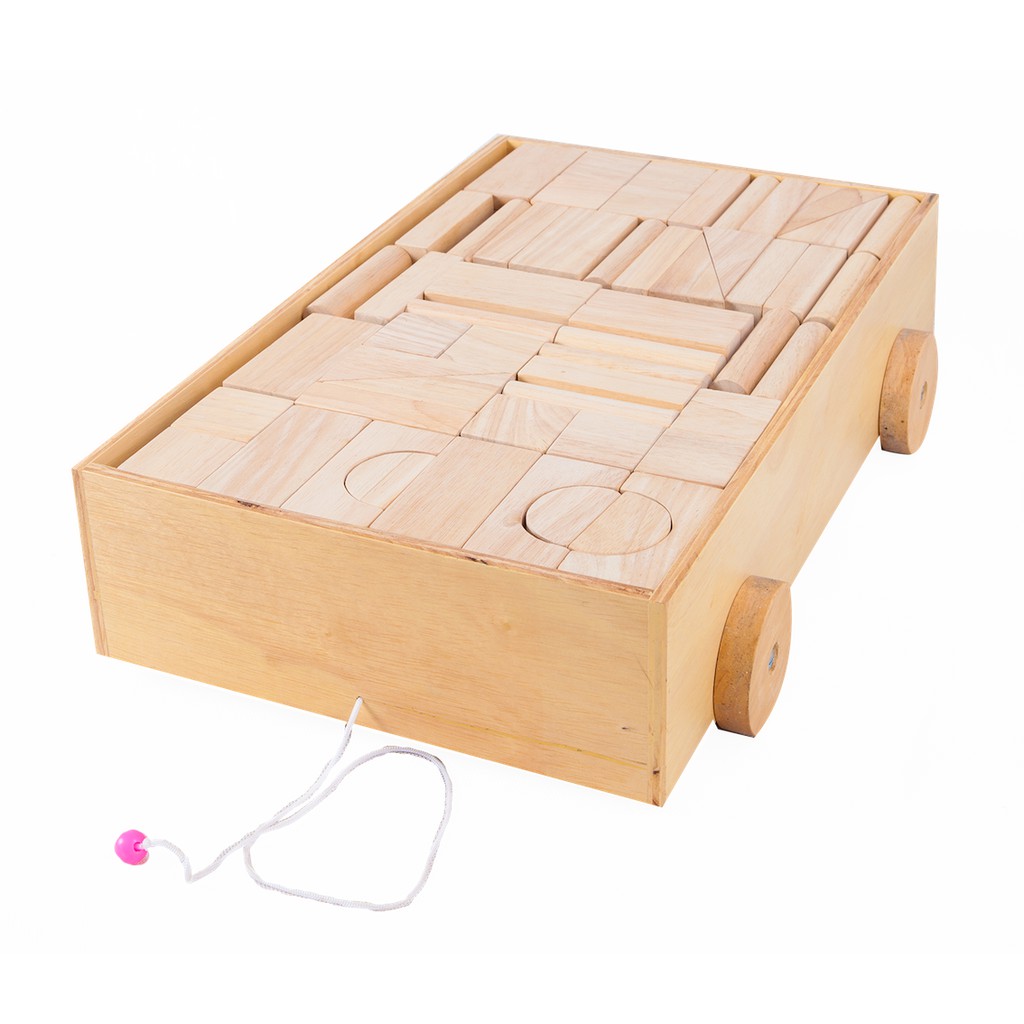 1025 รถลาก บล็อก 150 ชิ้น (ไม่ทำสี) , ของเล่นไม้, ของเล่นเสริมพัฒนาการ, ของเล่นเด็กอนุบาล, สื่อการสอนเด็กอนุบาล