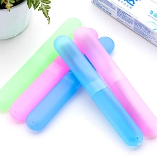 กล่องพลาสติก แบบพกพา สําหรับใส่แปรงสีฟัน เดินป่า ตั้งแคมป์ 1 ชิ้น