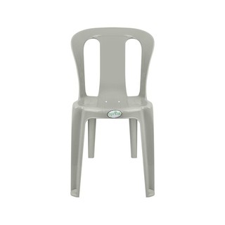 Chair table PLASTIC CHAIR SPRING GRAY Outdoor furniture Garden decoration accessories โต๊ะ เก้าอี้ เก้าอี้พลาสติก SPRING