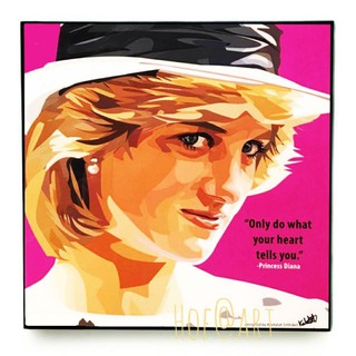 Princess Diana เจ้าหญิง​ ไดอาน่า อังกฤษ​ รูปภาพ​ติด​ผนัง​ pop art​ กรอบรูป​​ ของขวัญ รูปภาพ​ ของแต่งบ้าน