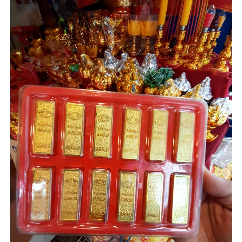ทองก้อน ก้อนทอง ทองเเท่งบูชา เรียกทรัพย์(ราคา ต่อ 1ชิ้น)