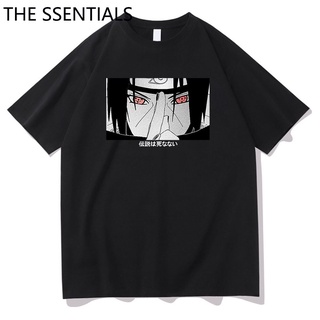 เสื้อยืดผ้าฝ้ายKakashi T Shirt Fashion Men Hip Hop Print Graphic Cotton Tees Anime Ichiraku Ske Akatsuki T-Shirts Unisex