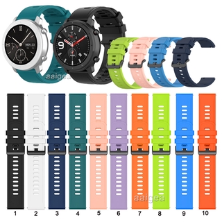 สายนาฬิกาซิลิโคนสำหรับ Huami Amazfit GTR mini 2 3 4 42mm 47mm 2e GTR2 GTR3 Pro GTR4