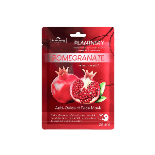 Plantnery Pomegranate Probiotic Intense Face Mask แผ่นมาส์กสารสกัดทับทิมเข้มข้นพิเศษ สูตรลดเลือนรอยดำรอยแดง ต่อต้านอนุมูลอิสระ กระชับรูขุมขน