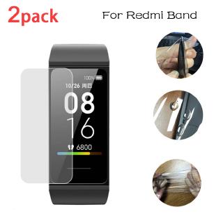 2 pack Redmi Band วงฟิล์มป้องกันหน้าจอสำหรับ redmi band สมาร์ทสายรัดข้อมือ HD Soft TPU ฟิล์มป้องกันไม่แก้ว