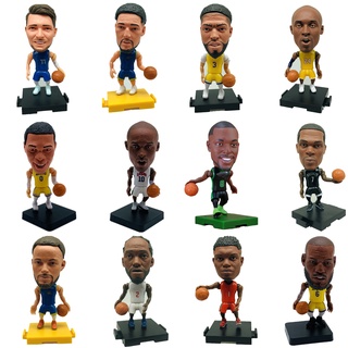 ตุ๊กตาฟิกเกอร์นักบาสเก็ตบอล NBA Curry Durant Thompson Leonard Harden Doncic Wade Antetokounmpo Bryant James Westbrook Zion Anthony ของเล่นสําหรับเด็ก