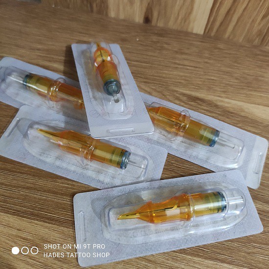 ปากกา 5RL Yellow Dragonfly 5 เข็มแพ็คตุ่ม