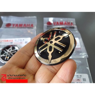 โลโก้ Logo Emblem YAMAHA ส้อมเสียง 3D สีเงิน สีทอง ของแท้ มีให้เลือกขนาด ยามาฮ่า