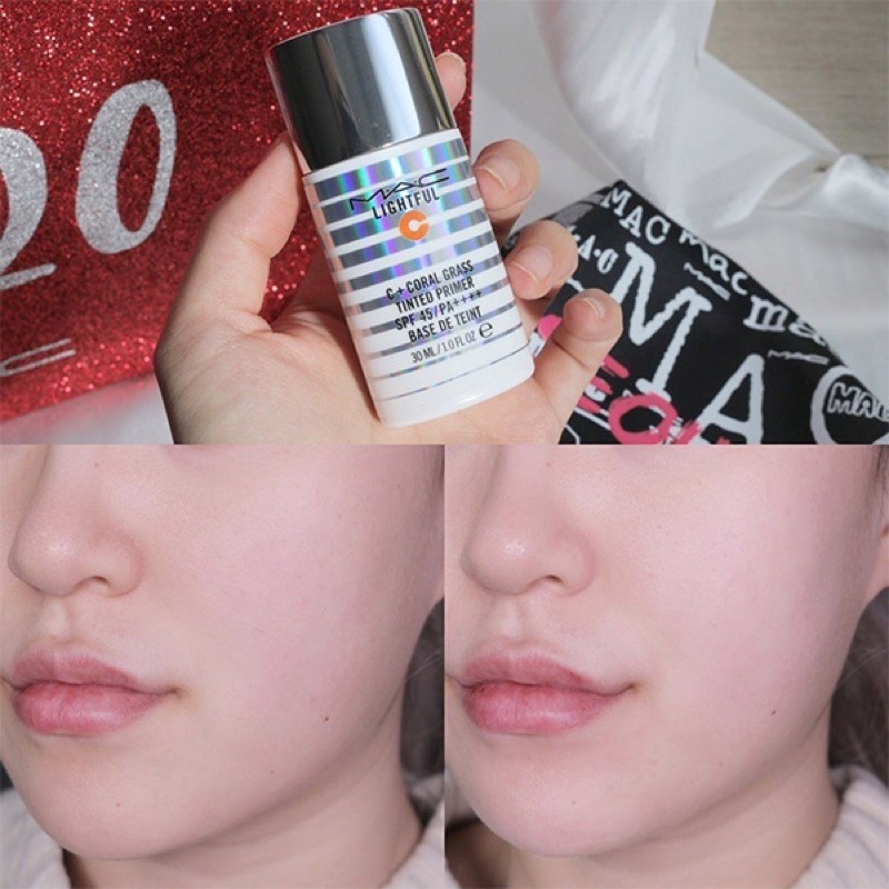 lightful c coral grass tinted primer