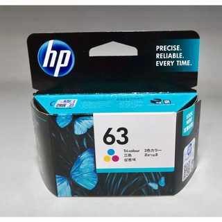 หมึก HP 63 color ตลับสี Ink Cartridgeของแท้  รับประกัน ศูนย์  Hp ทั่วประเทศ