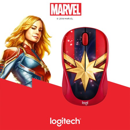 MOUSE (เมาส์ไร้สาย) LOGITECH M238 MARVEL COLLECTION WIRELESS MOUSE