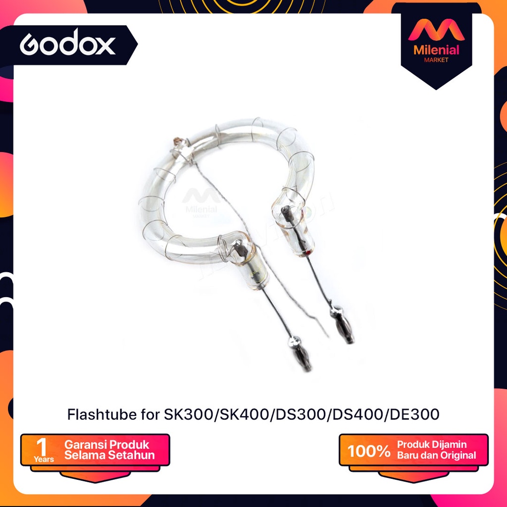 Godox หลอดแฟลชสําหรับ DS300 DE300 DE300II SK300 SK300II SK400 SK400II