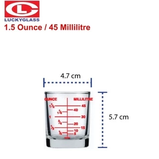 LITTLEHOME 42SCALE แก้วตวง แก้วเป๊ก LUCKYGLASS (A2)