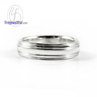 Finejewelthai แหวนทองคำขาว-แหวนหมั้น-แหวนแต่งงาน-wedding-Ring-White Gold plated - R121700