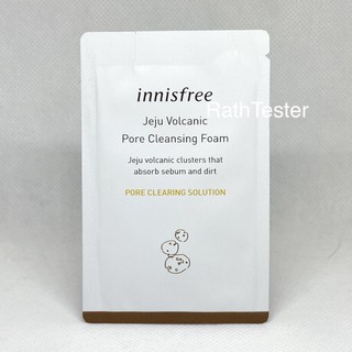 ของแท้100% ส่งได้ทันที Innisfree Jeju Volcano Pore Cleansing Foam 3ml.