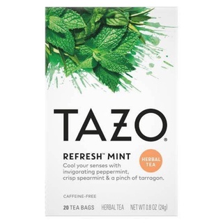 ชา Tazo Herbal Tea Refresh Mint 20 Tea Bags💚พร้อมส่ง💜