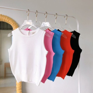 knitting collection เสือไหมพรม แขนกุด ตัวยาวกระดุมหลัง เริ่ด!!!!! งานดีตาแตกมาก ผ้าคือหนานุ่ม ชนร้านเกาหลีเลยค่ะ mtd