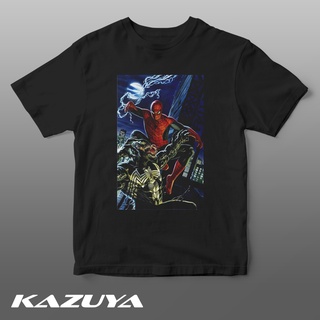 เสื้อยืดครอปเสื้อยืด พิมพ์ลายโปสเตอร์ภาพยนตร์ Spider-Man Kazuya DV-0083S-5XL