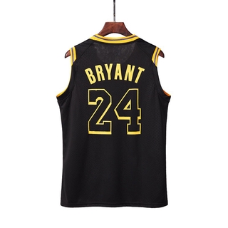 เสื้อกีฬาแขนสั้น พิมพ์ลาย Mamba LA Lakers Kobe Bryant สีดํา สําหรับผู้ชาย