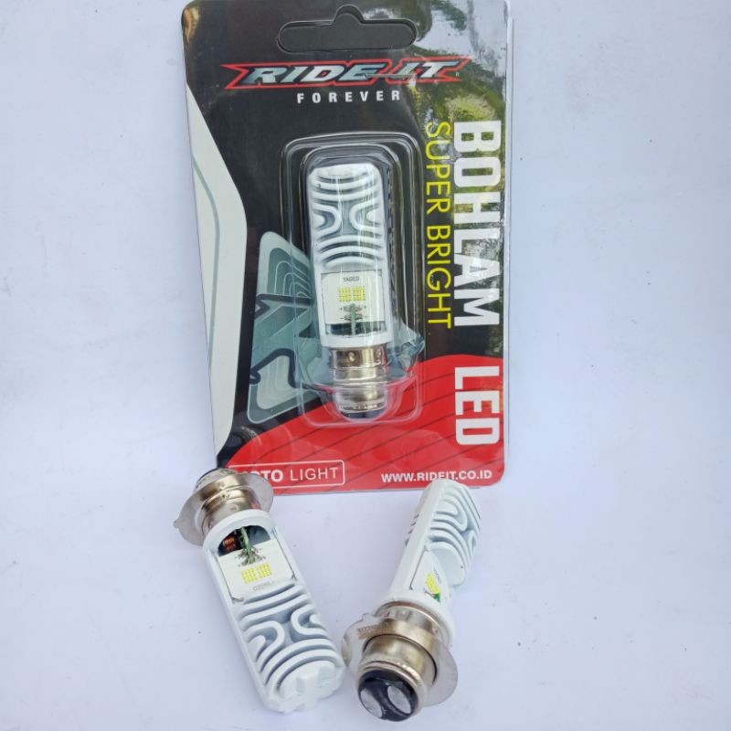Dop beat scoopy supra vario Bulb LED Bebek matic H6/K1 2 ด้าน 18 วัตต์ Super Bright