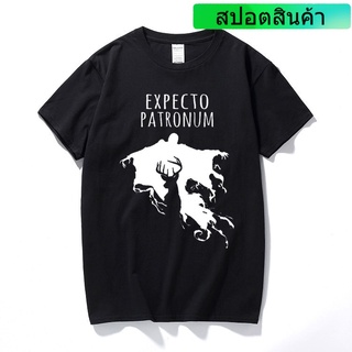 ใหม่ Expecto Patronum Detor Spell Harry Rowling Hermione Ron เสื้อยืดลําลอง แขนสั้น สําหรับผู้ชาย WQER12164