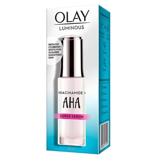 Olay Luminous Niacinamide+AHA Super Serum โอเลย์ ลูมินัส ไนอะซินาไมด์+เอเอชเอ ซุปเปอร์เซรั่ม ผลิตภัณฑ์บำรุงผิวหน้า 30 มล