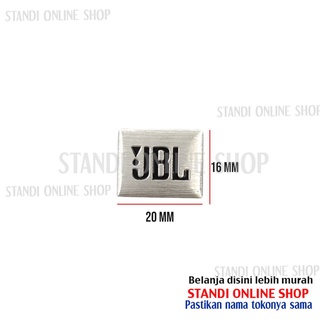 สติกเกอร์อลูมิเนียม รูปตราสัญลักษณ์ JBL 3 มิติ สีเงิน สําหรับติดตกแต่งลําโพง