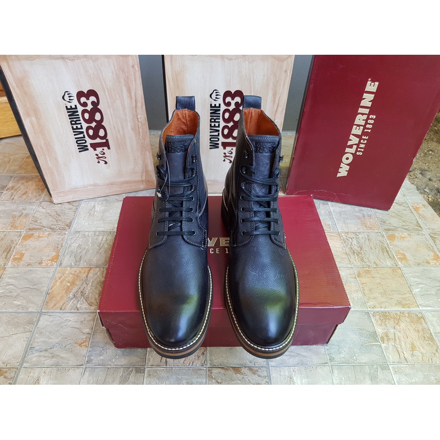 Wolverine Ramon Black Leather (Made in Portugal)