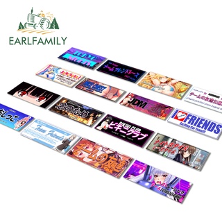 Earlfamily สติกเกอร์กันแดด กันน้ํา ลายการ์ตูนอนิเมะ Aqua Konosuba Drift Slap ขนาด 13 ซม. สําหรับตกแต่งรถยนต์ แล็ปท็อป