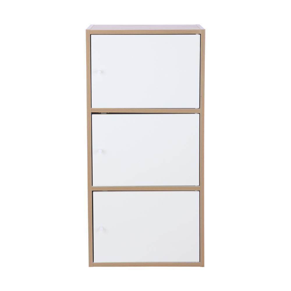 WINNER FURNITURE ชั้นวางของบานเปิด 3 ชั้น รุ่น ไทดี้ บ็อกซ์ ลายไม้