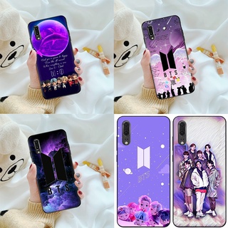 เคสโทรศัพท์มือถือ ซิลิโคนนุ่ม ลายโลโก้ Bts สีม่วง 22Mia สําหรับ Huawei Nova 2i 2 Lite 3 3i 4E 5T 7 SE Y8S Y9S