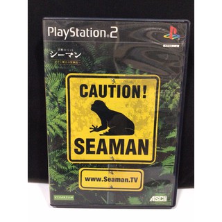 แผ่นแท้ [PS2] Caution! Seaman ~Kindan no Pet~ Gaze Hakushi no Jikken Shima (Japan) (SLPS-25064 | 25065 | 25066)