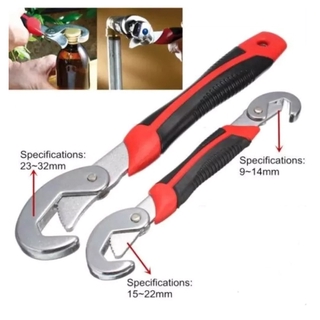 Snap & Grip Wrench Isi 2 Universal Kunci Pas Inggris Serbaguna