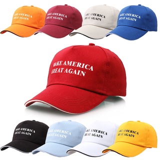 หมวกแก๊ป ลาย Donald Trump Republican Great Again MAGA สามารถปรับได้ สีแดง