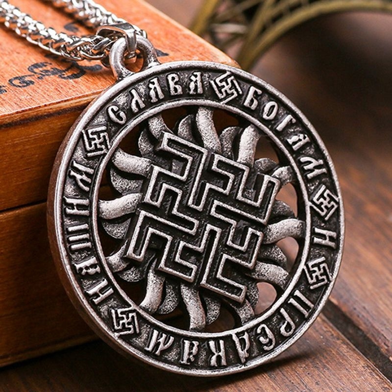 Men's Fashion Viking Rune Amulet Pendant Necklace Punk Jewelry