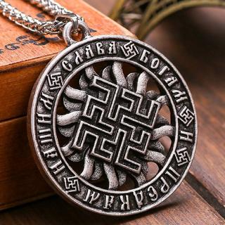 Mens Fashion Viking Rune Amulet Pendant Necklace Punk Jewelry