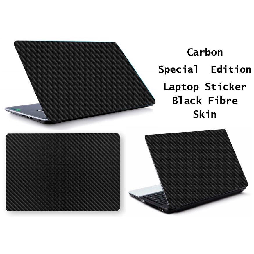 Carbon Special Edition Laptop 3D Sticker Black Fibre Skin คอมพิวเตอร์ไวนิล