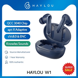 Haylou W1 QCC 3040 หูฟังบลูทูธ 5.2 AptX Adaptive TWS หูฟังไร้สาย แบบคู่ สมดุล หูฟังไดนามิก