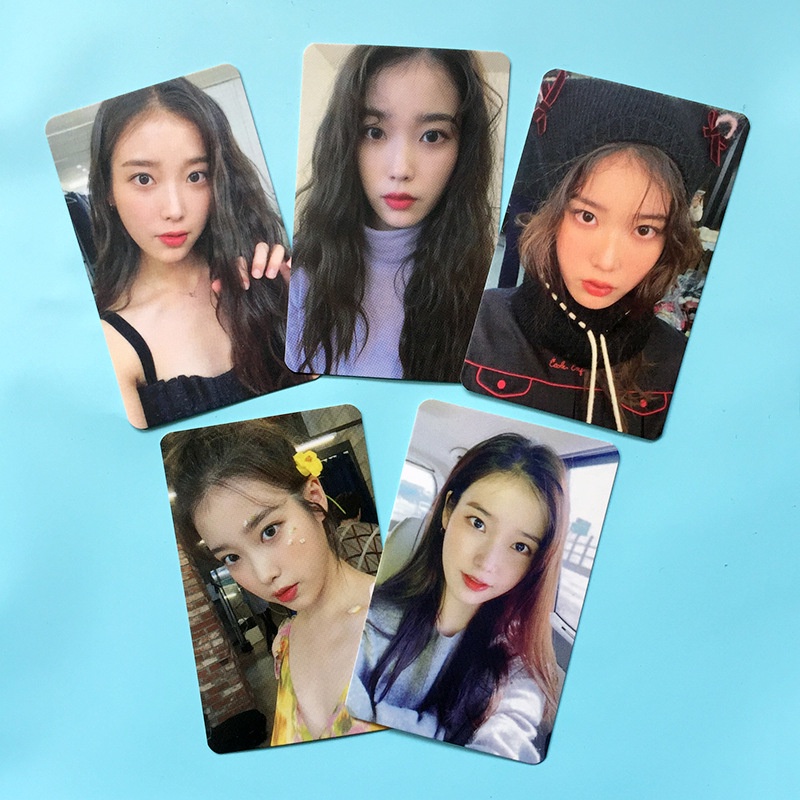 โฟโต้การ์ด IU อัลบั้มการ์ด ขนาดเล็ก 2022 5 ชิ้น ต่อชุด