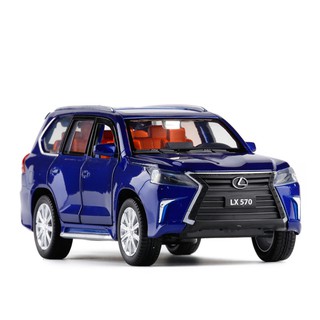 โมเดลรถยนต์ 1/32 Lexus LX570 Blue Diecast Toy