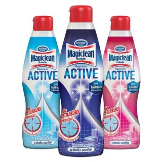 Magiclean มาจิคลีน แอคทีฟ น้ำยาล้างห้องน้ำ 750 มล. ขวด (มี 3 กลิ่น ให้เลือก)