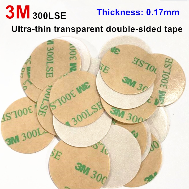 10pcs 3M 300LSE กาวสองหน้าเทปเหนียวสําหรับ Pop Up ที่วางโทรศัพท์ Grip Ultra-thin 0.17 มม.โปร่งใส Str
