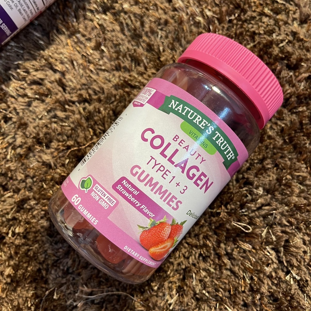 (พร้อมส่ง) Nature’s Truth Collagen Type 1 + 3 x 60 กัมมี่ เนเจอร์ ทรูทร์ คอลลาเจน ชนิดที่ 1 + 3 เส้น