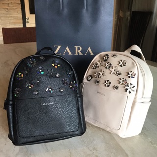 ✨NEW ARRIVAL ZARA GIRL BACKPACK WITH FLOWER🌸