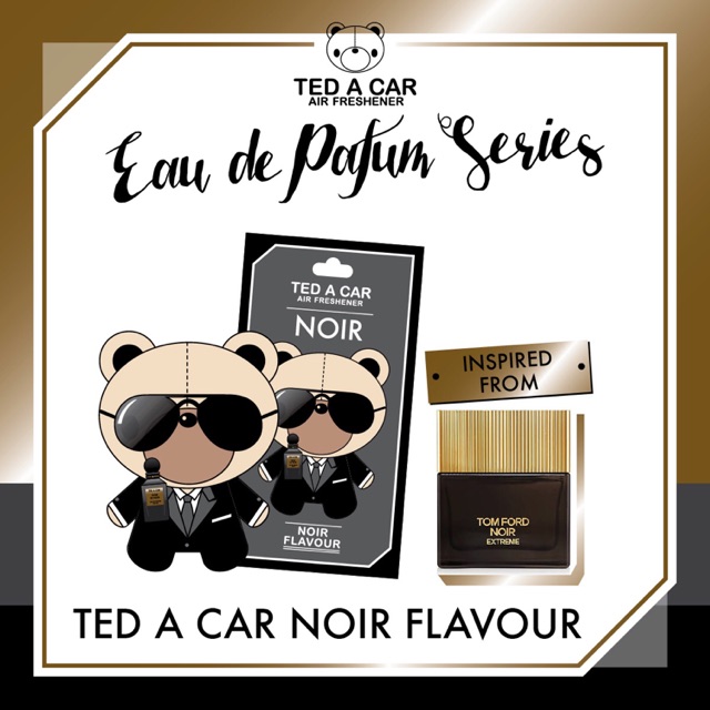 TED A CAR กลิ่น น้ำหอมTomFord Noir : แผ่นน้ำหอมปรับอากาศ🐻สุดฮิต