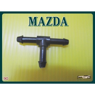 ข้อต่อสามทางฉีดน้ำฝน ตัวT  ทั่วไป 1 ตัว สีดำ  (90)  - MAZDA  for all Model Windshield Washer Connector 3Ways (Black)