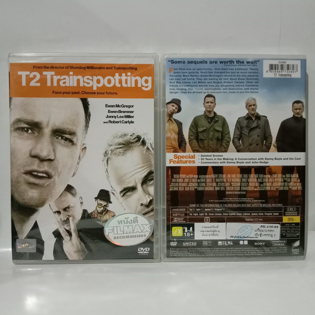 Media Play DVD T2: Trainspotting/ แก๊งเมาแหลก พันธุ์แหกกฎ 2 (DVD) / S52504D
