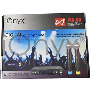 ionyx MC-06 wireless microphone dual channal professional ไมค์ลอยคู่