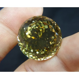 พลอย ซิทริน { Natural Citrine } BIG SIZE 47.49 ct. !!  (ผ่อน0% 10เดือน) -ขนาด 22.0 x 15.7 mm. พลอยแท้100%