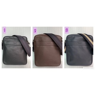 Coach แท้ ✔️ กระเป๋าสะพายข้างชาย หนังเรียบ | Coach Charles Flight Bag in Smooth Leather